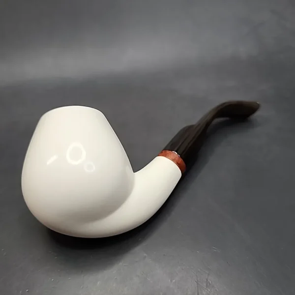 MBSD Meerschaum Bent Egg Block Meerschaum Pipe Briar-Mortise [SOLD OUT] - Image 8