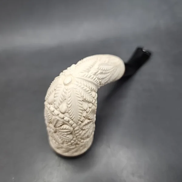 MBSD Meerschaum Deluxe Floral Stack Billiard Block Meerschaum Pipe Briar-Mortise [SOLD OUT] - Image 9