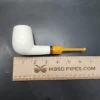 MBSD Meerschaum Deluxe Straight Block Meerschaum Pipe, Briar-Mortise [SOLD OUT] - Image 9