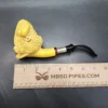 MBSD Deluxe by Kenan Bison Block Meerschaum Pipe Briar-Mortise [SOLD OUT] - Image 9
