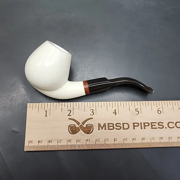 MBSD Meerschaum Bent Egg Block Meerschaum Pipe Briar-Mortise [SOLD OUT] - Image 9