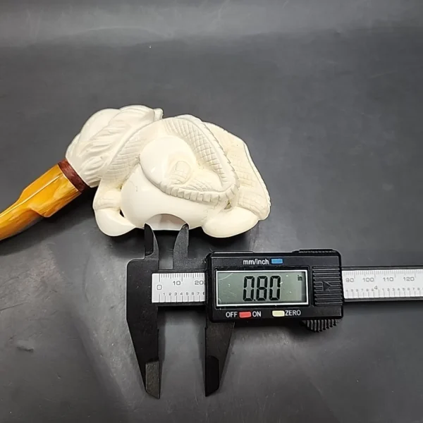 MBSD Meerschaum Deluxe Claw by Kenan Block Meerschaum Pipe, Briar-Mortis - Image 10