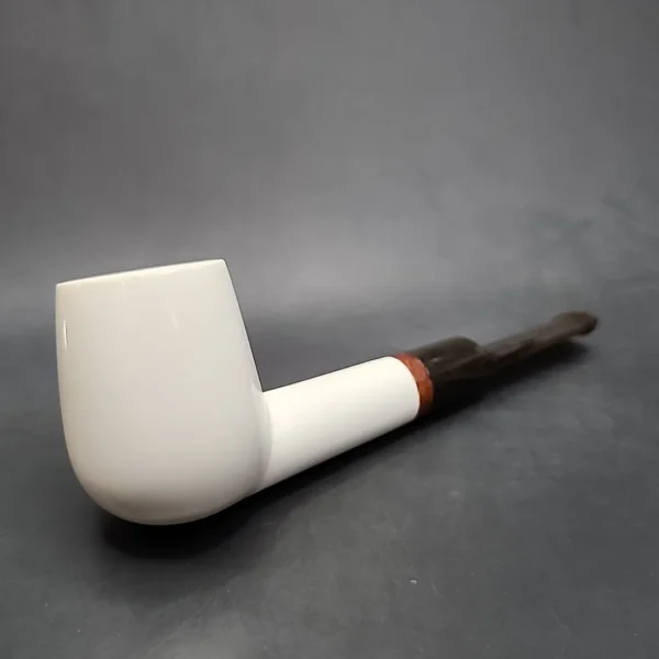 MBSD Meerschaum Deluxe Saddle Brandy Block Meerschaum Pipe Briar-Mortise [SOLD OUT] - Image 10