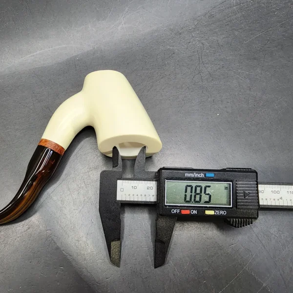 MBSD Meerschaum Deluxe Smooth Block Meerschaum Pipe, Briar-Mortise [SOLD OUT] - Image 10