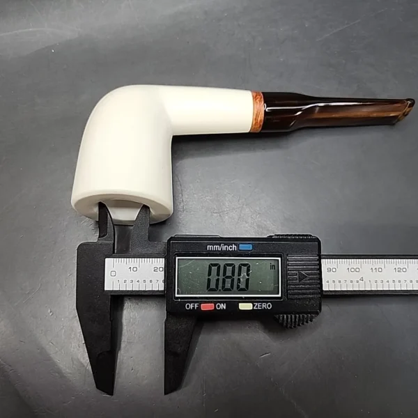 MBSD Meerschaum Deluxe Billiard Block Meerschaum Pipe, Briar-Mortise [SOLD OUT] - Image 11