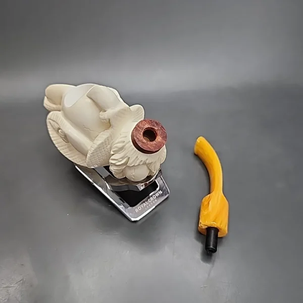 MBSD Meerschaum Deluxe Claw by Kenan Block Meerschaum Pipe, Briar-Mortis - Image 11