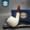 MBSD Meerschaum Deluxe Bent Egg Block Meerschaum Pipe, Briar-Mortise [SOLD]