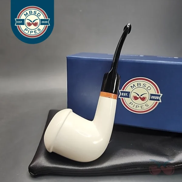 MBSD Meerschaum Deluxe Calabash Block Meerschaum Pipe, Briar-Mortise [SOLD OUT]