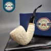MBSD Meerschaum Deluxe Floral Vase Block Meerschaum Pipe Briar-Mortise