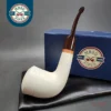 MBSD Meerschaum Deluxe Horn Block Meerschaum Pipe, Briar-Mortise [SOLD OUT]