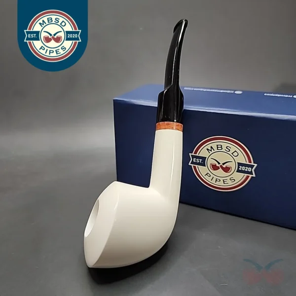 MBSD Meerschaum Deluxe Danish Dublin Block Meerschaum Pipe, Briar-Mortise [SOLD OUT]