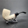 MBSD Meerschaum Deluxe Floral Vase Block Meerschaum Pipe Briar-Mortise - Image 3