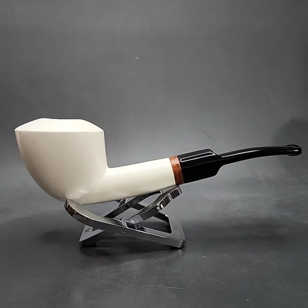MBSD Meerschaum Deluxe Danish Dublin Block Meerschaum Pipe, Briar-Mortise [SOLD OUT] - Image 3