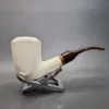 MBSD Meerschaum Deluxe Panel Block Meerschaum Pipe, Briar-Mortise [SOLD OUT] - Image 3