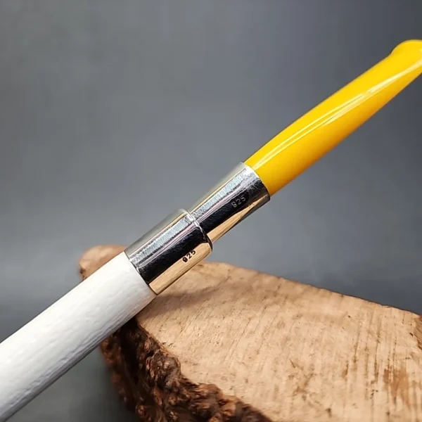 MBSD Meerschaum Spigot Rusticated Block Meerschaum Pipe [SOLD] - Image 3