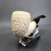 MBSD Meerschaum Deluxe Floral Vase Block Meerschaum Pipe Briar-Mortise - Image 4