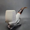 MBSD Meerschaum Deluxe Bent Brandy Block Meerschaum Pipe, Briar-Mortise [SOLD OUT] - Image 4