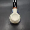 MBSD Meerschaum Deluxe Bent Rhodesian Block Meerschaum Pipe, Briar-Mortise [SOLD OUT] - Image 5