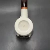 MBSD Meerschaum Deluxe Bent Brandy Block Meerschaum Pipe, Briar-Mortise - Image 5