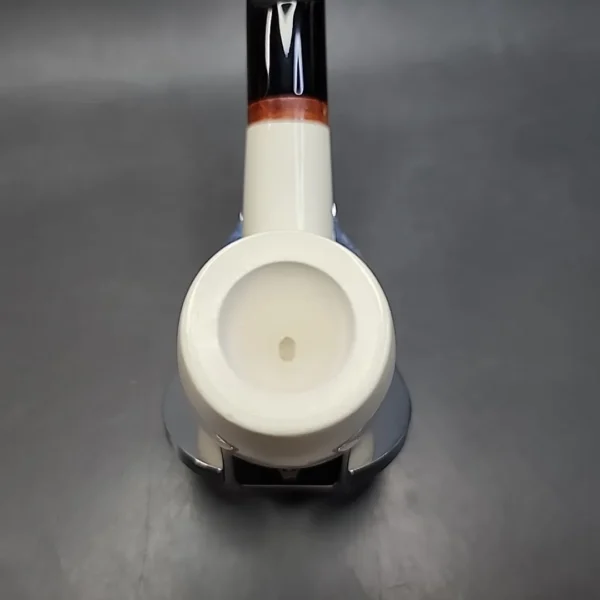 MBSD Meerschaum Deluxe Bent Egg Block Meerschaum Pipe, Briar-Mortise [SOLD OUT] - Image 5