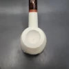 MBSD Meerschaum Deluxe Bent Egg Block Meerschaum Pipe, Briar-Mortise [SOLD] - Image 6