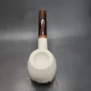 MBSD Meerschaum Deluxe Bent Egg Block Meerschaum Pipe, Briar-Mortise [SOLD] - Image 7