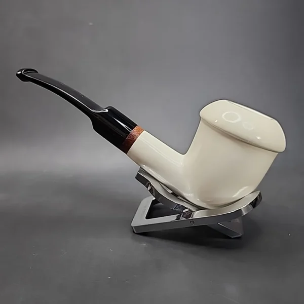 MBSD Meerschaum Deluxe Calabash Block Meerschaum Pipe, Briar-Mortise [SOLD OUT] - Image 8