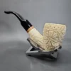 MBSD Meerschaum Deluxe Floral Vase Block Meerschaum Pipe Briar-Mortise - Image 8