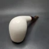 MBSD Meerschaum Deluxe Bent Brandy Block Meerschaum Pipe, Briar-Mortise - Image 8