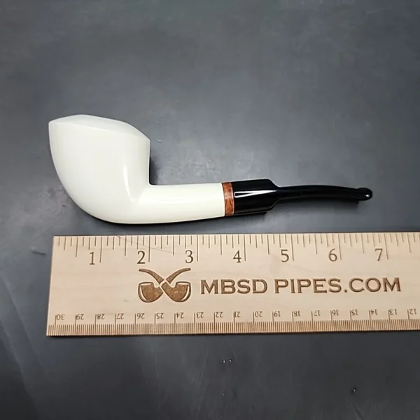MBSD Meerschaum Deluxe Danish Dublin Block Meerschaum Pipe, Briar-Mortise [SOLD OUT] - Image 8