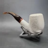 MBSD Meerschaum Deluxe Bent Brandy Block Meerschaum Pipe, Briar-Mortise [SOLD OUT] - Image 8