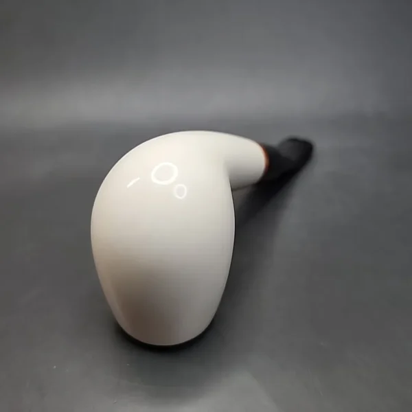 MBSD Meerschaum Deluxe Bent Egg Block Meerschaum Pipe, Briar-Mortise [SOLD OUT] - Image 8
