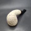 MBSD Meerschaum Deluxe Floral Vase Block Meerschaum Pipe Briar-Mortise - Image 9