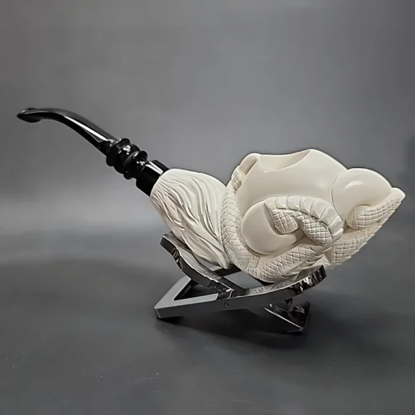 MBSD Meerschaum Classic by Kenan Dragon Claw Block Meerschaum Pipe - Image 9