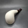 MBSD Meerschaum Deluxe Bent Dublin Block Meerschaum Pipe, Briar-Mortise - Image 9