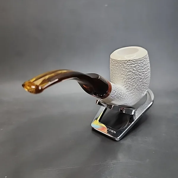 MBSD Meerschaum Deluxe Bent Brandy Block Meerschaum Pipe, Briar-Mortise [SOLD OUT] - Image 9