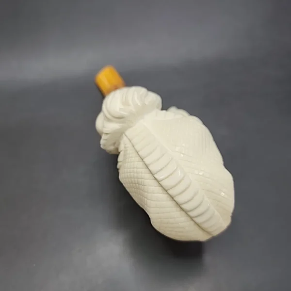 MBSD Meerschaum Deluxe Dragon's Claw by Kenan Block Meerschaum Pipe, Briar-Mortise - Image 9