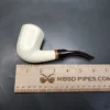 MBSD Meerschaum Deluxe Panel Block Meerschaum Pipe, Briar-Mortise [SOLD OUT] - Image 9