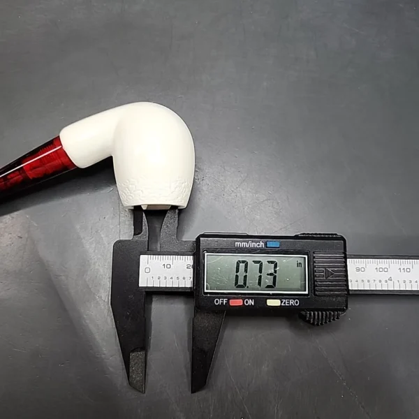 MBSD Classic Bent Apple Block Meerschaum Pipe, Fitted Case - Image 10