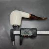 MBSD Meerschaum Deluxe Bent Brandy Block Meerschaum Pipe, Briar-Mortise - Image 10