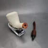 MBSD Meerschaum Deluxe Horn Block Meerschaum Pipe, Briar-Mortise [SOLD OUT] - Image 11