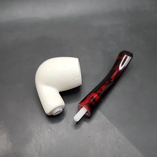 MBSD Classic Bent Apple Block Meerschaum Pipe, Fitted Case - Image 11