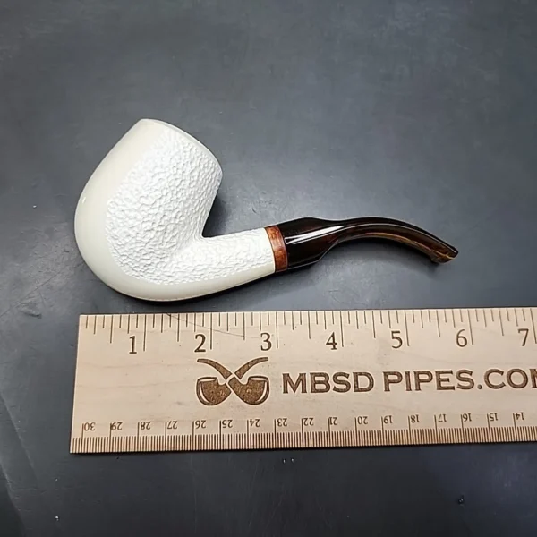 MBSD Meerschaum Deluxe Bent Brandy Block Meerschaum Pipe, Briar-Mortise [SOLD OUT] - Image 11