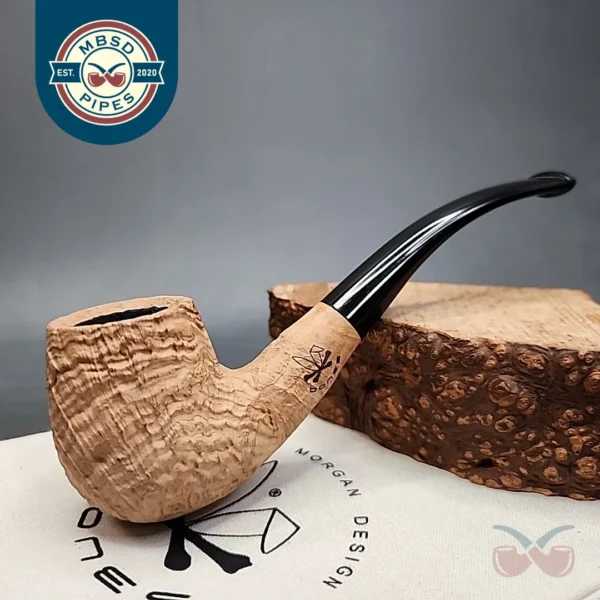 Morgan Bones Bent Billiard Briar Pipe, New