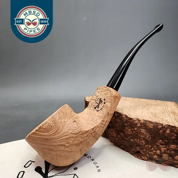 Morgan Bones Bent Pot Briar Pipe, New