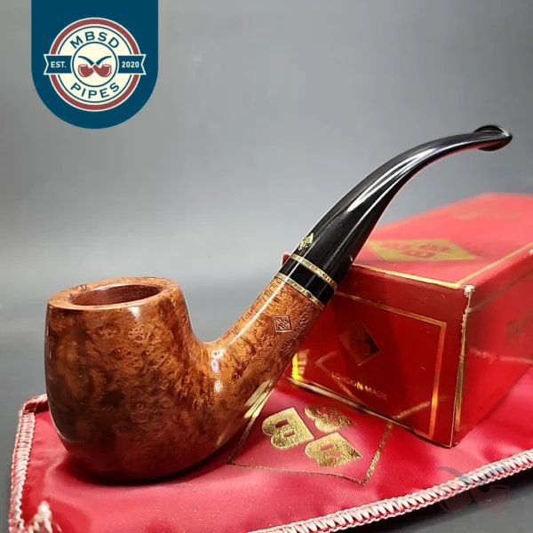 BBB Select 304 Smooth Bent Billiard Estate Briar Pipe, Unsmoked