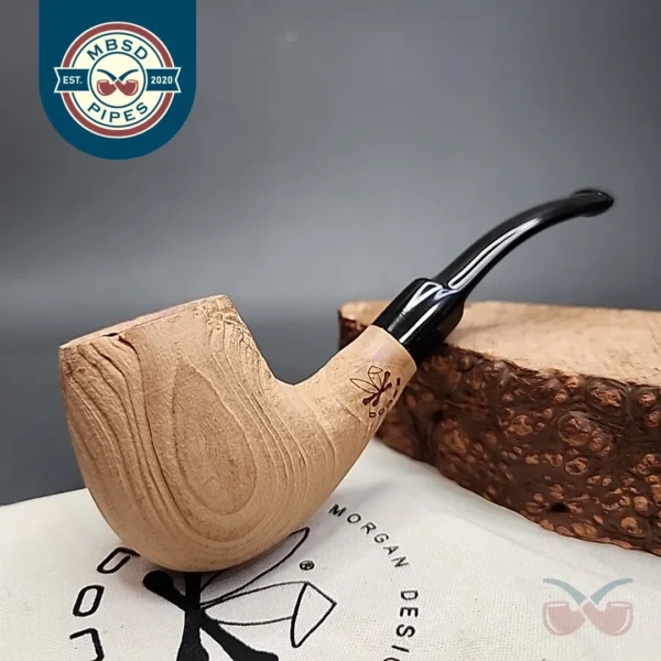 Morgan Bones Bent Brandy Briar Pipe, New