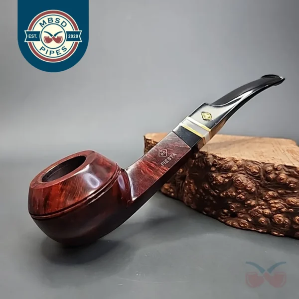 BBB Fiesta 420, Smooth Bent Bulldog Estate Briar Pipe, Unsmoked