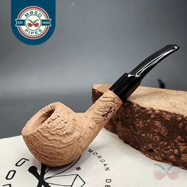 Morgan Bones Bent Apple Briar Pipe, New