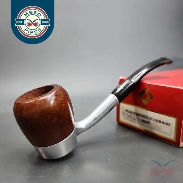 BBB Peacemaker 1 Metal Frame Estate Briar Pipe, Unsmoked
